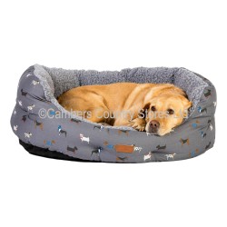 Fat Face Deluxe Slumber Bed Marching Dogs